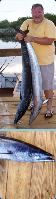 Dana Murphy with some Rum Cay wahoo